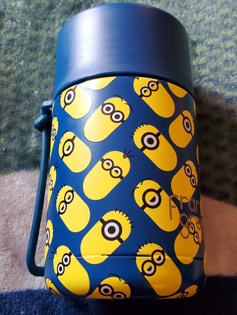Minion RETIRED Print Triple Insulated Water Bottle By Frank Green.